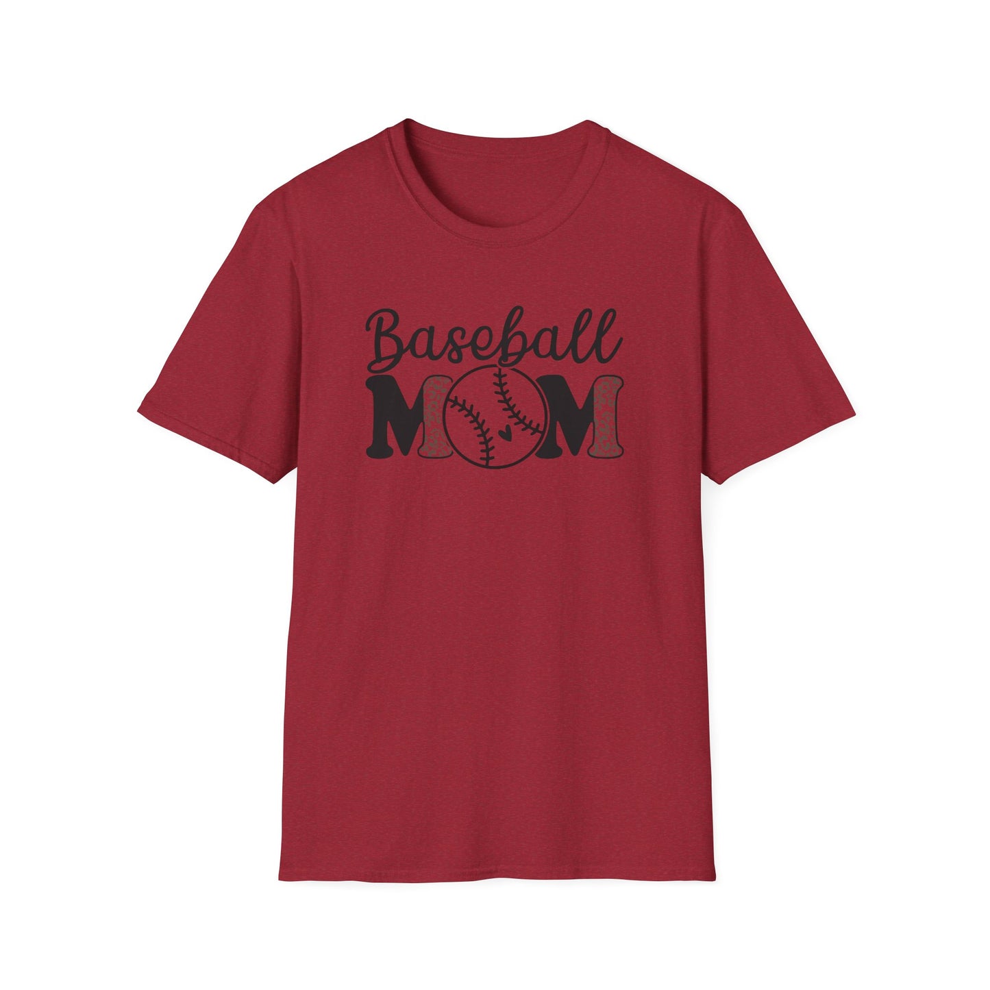 Baseball Mom Leopard Print Shirt – Cute Game Day Sports Mom Tee | Trendy Baseball Mama Graphic T-Shirt