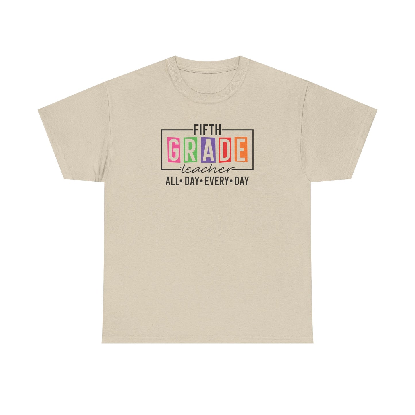 Fifth Grade Teacher T-Shirt - Cute Back-to-School Tee -  Teacher Team Tee - Fifth Grade Squad