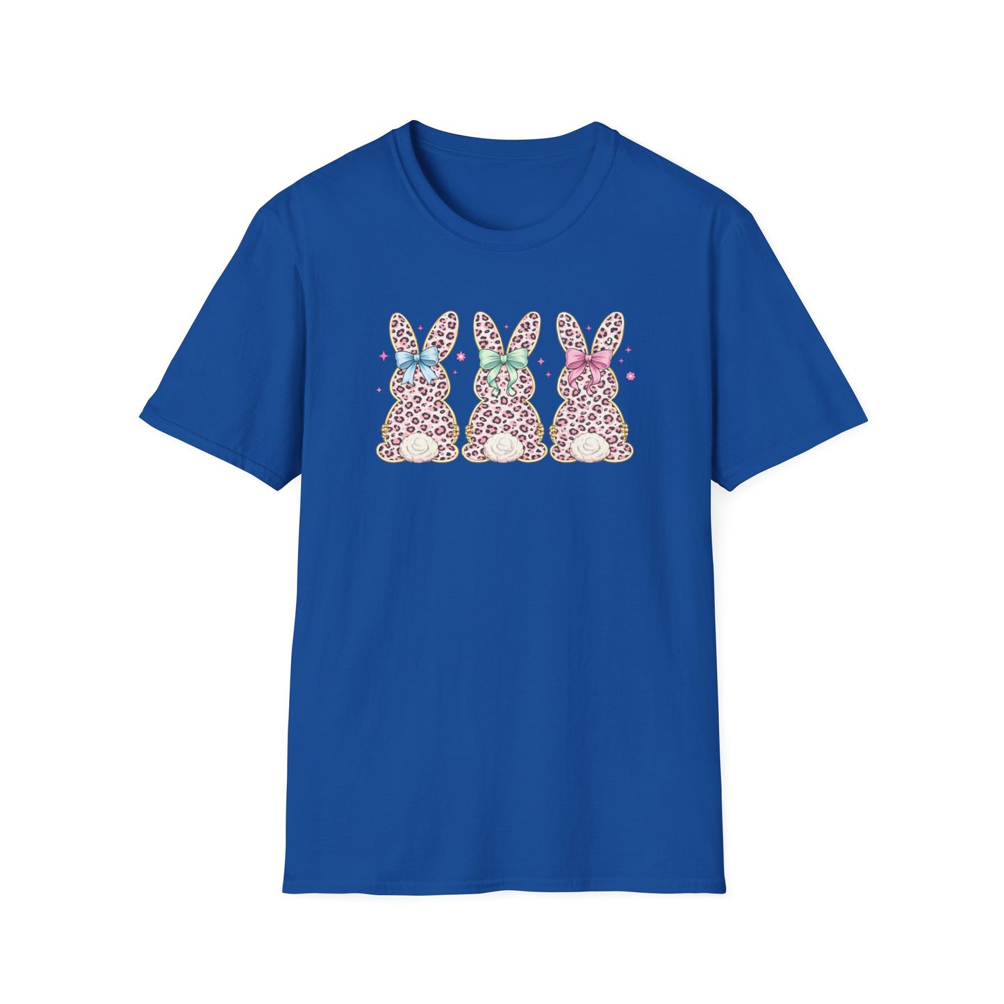 Leopard Bunny Easter Tee – Cute Pastel Spring Graphic T-Shirt, Trendy Bunny Lover Shirt, Easter Outfit Women