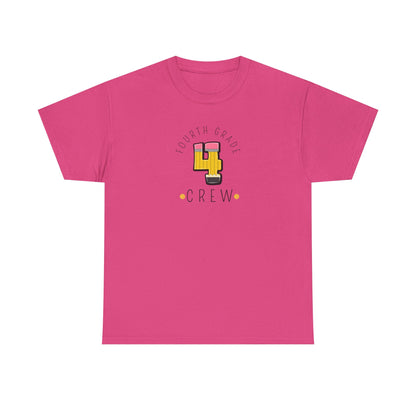 Fourth Grade Crew T-Shirt - Cute Back-to-School Tee -  Teacher Team Tee -
