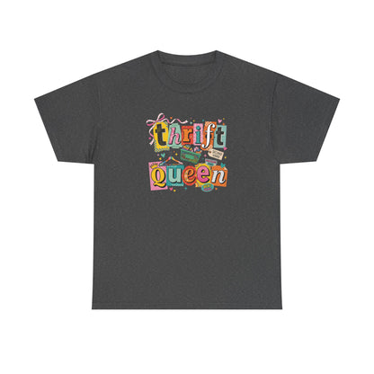 Thrift Queen T-Shirt – Vintage Thrifting Graphic Tee, Retro Style Funny Thrift Shop Shirt