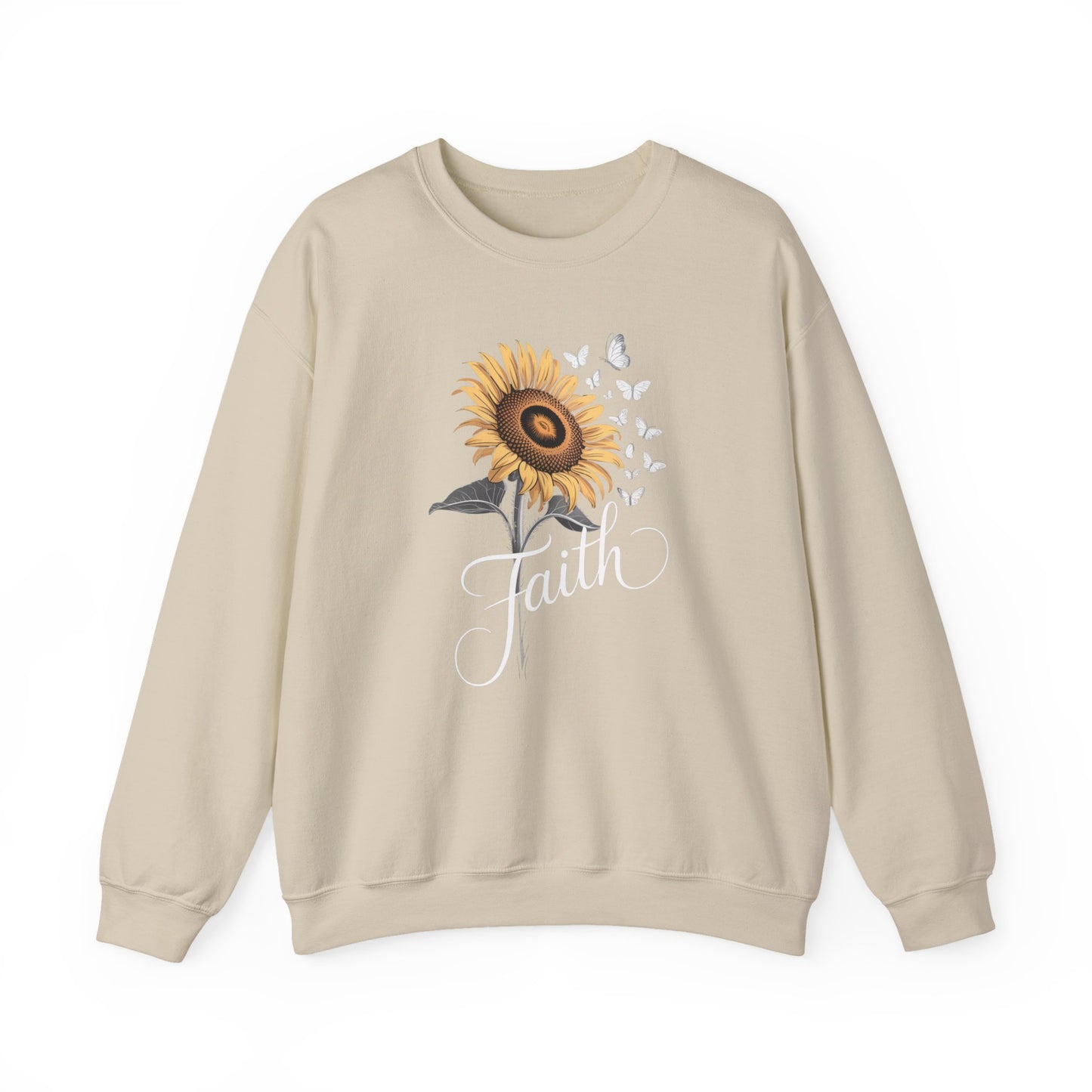 Sunflower Bloom Crewneck Sweatshirt — Vintage Sunflower Graphic
