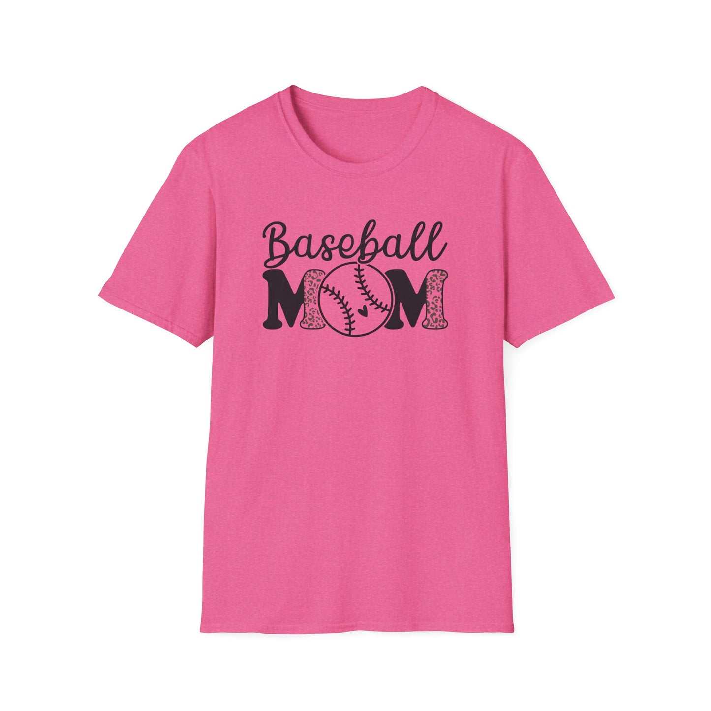 Baseball Mom Leopard Print Shirt – Cute Game Day Sports Mom Tee | Trendy Baseball Mama Graphic T-Shirt