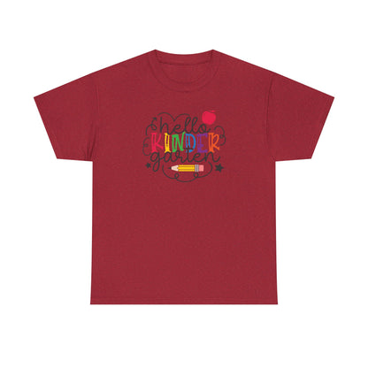 Hello Kinder Shirt - Perfect for the First Day of School