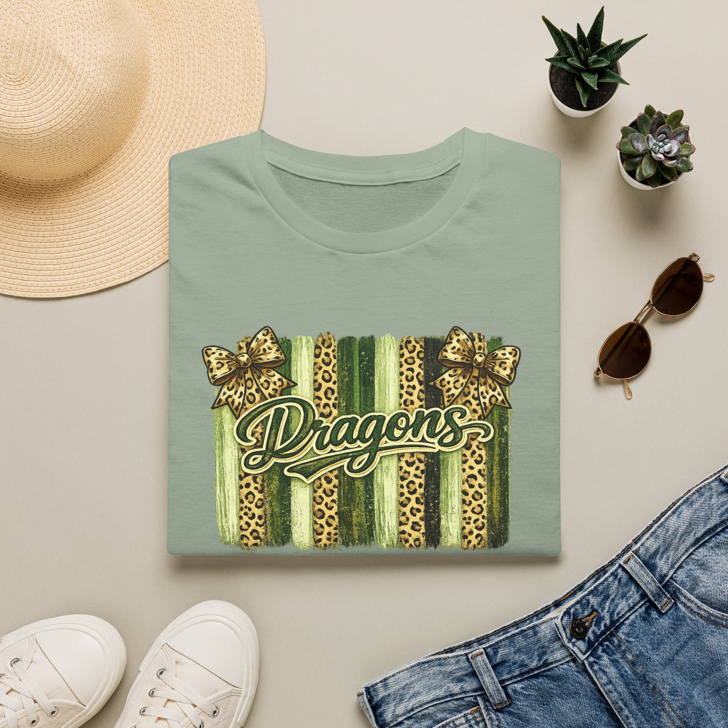 School Spirit Collection - Leopard Stripe T-Shirt
