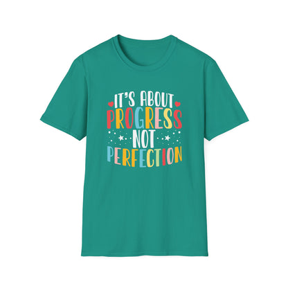 Progress Not Perfection T-Shirt — Teacher State Testing T-Shirt - Motivational Inspirational Tee