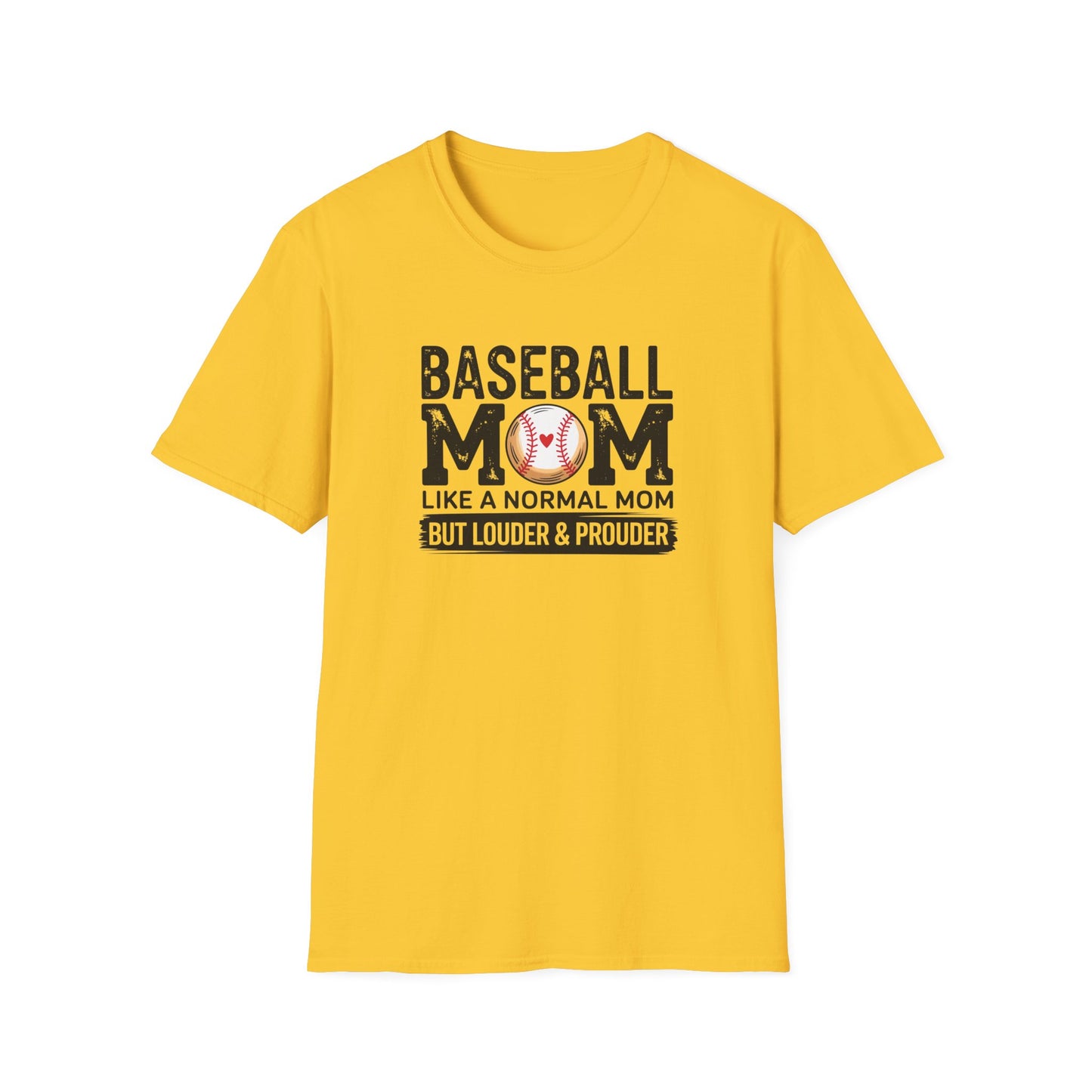 Baseball Mom Shirt – Loud & Proud Baseball Mom Graphic Tee, Funny Sports Mom Game Day Shirt, Baseball Season Fan Apparel