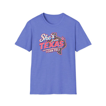 She’s From Texas I Can Tell Shirt | Retro Western Texas Graphic Tee | Southern Cowgirl T-Shirt