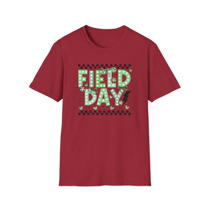 Cute Green Polka Dot School Field Day T-Shirt