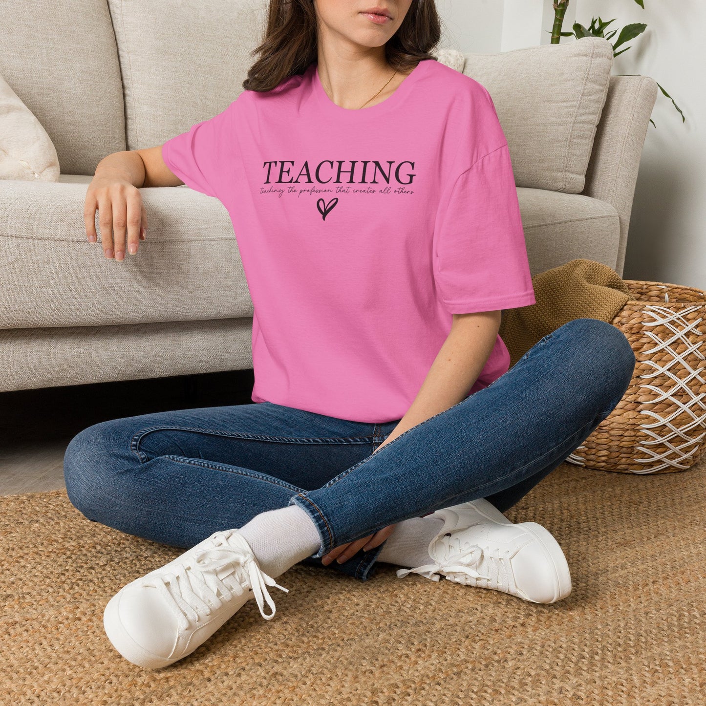 Teaching: The Profession That Creates All Others Shirt | Inspirational Teacher Graphic Tee | Teacher Appreciation Gift