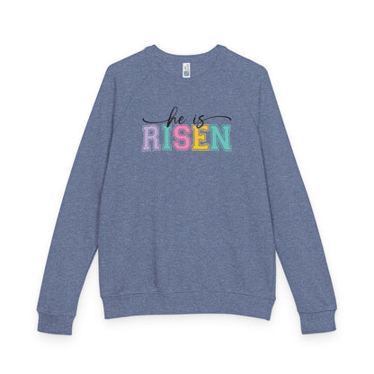 He Is Risen Christian Easter T-Shirt – Faith Based Front & Back Graphic Tee, Religious Resurrection Shirt, Pastel Easter Church Outfit for Women