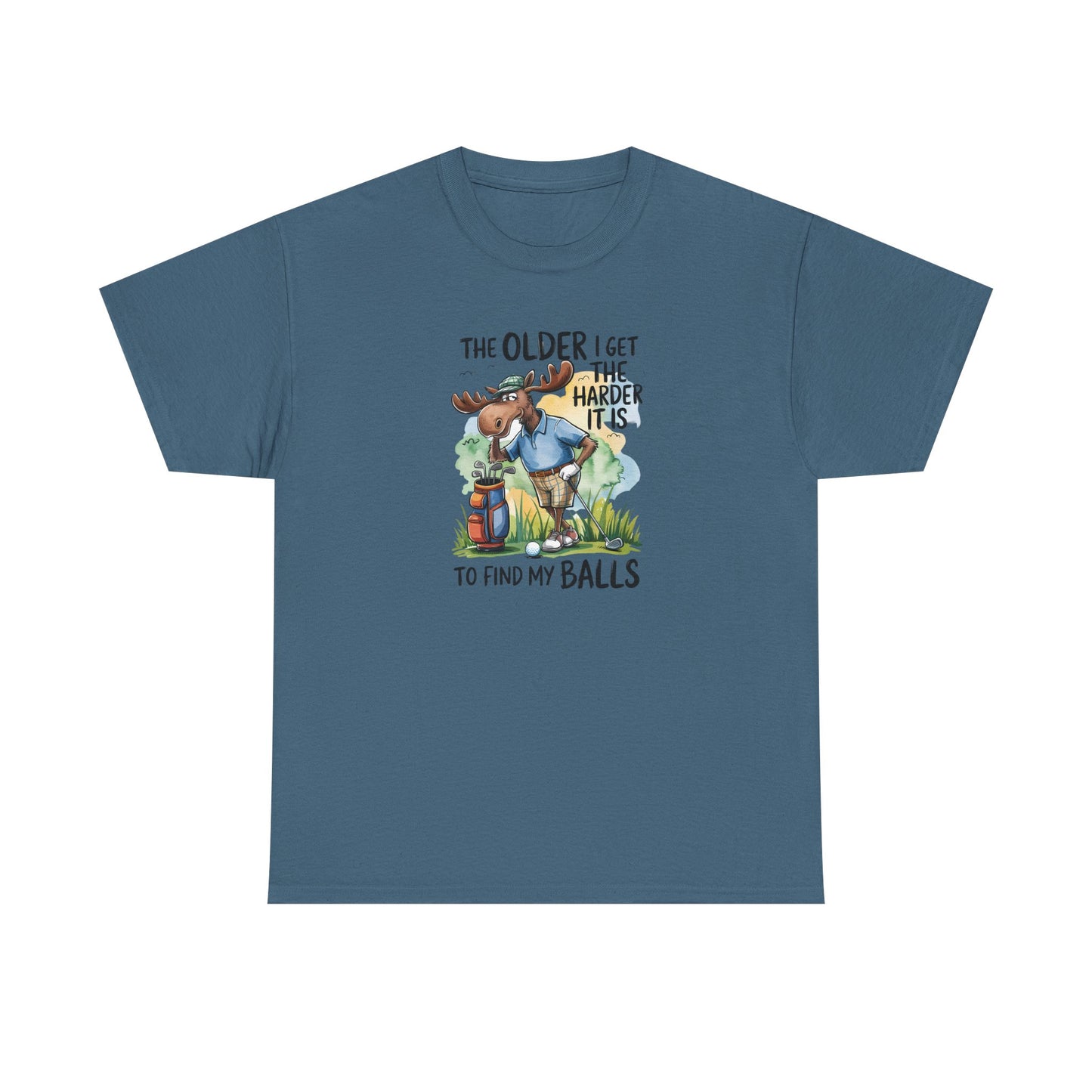 "The Older I Get the Harder It Is to Find My Balls" Funny Golf Shirt — Golf Humor T-Shirt