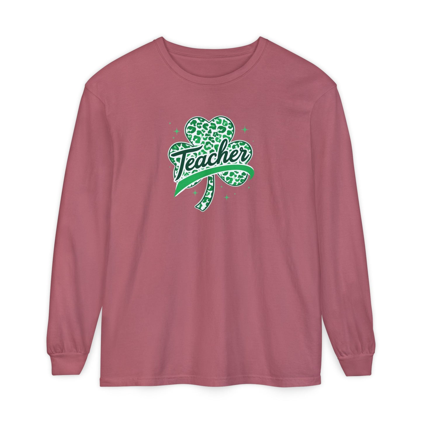 Teacher Shamrock Long Sleeve Tee