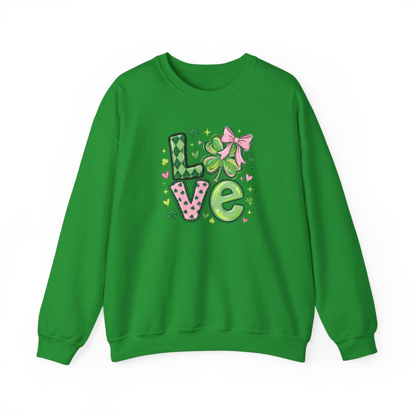 Love & Lucky Shamrock Sweatshirt – St. Patrick’s Day Cute Clover Pullover