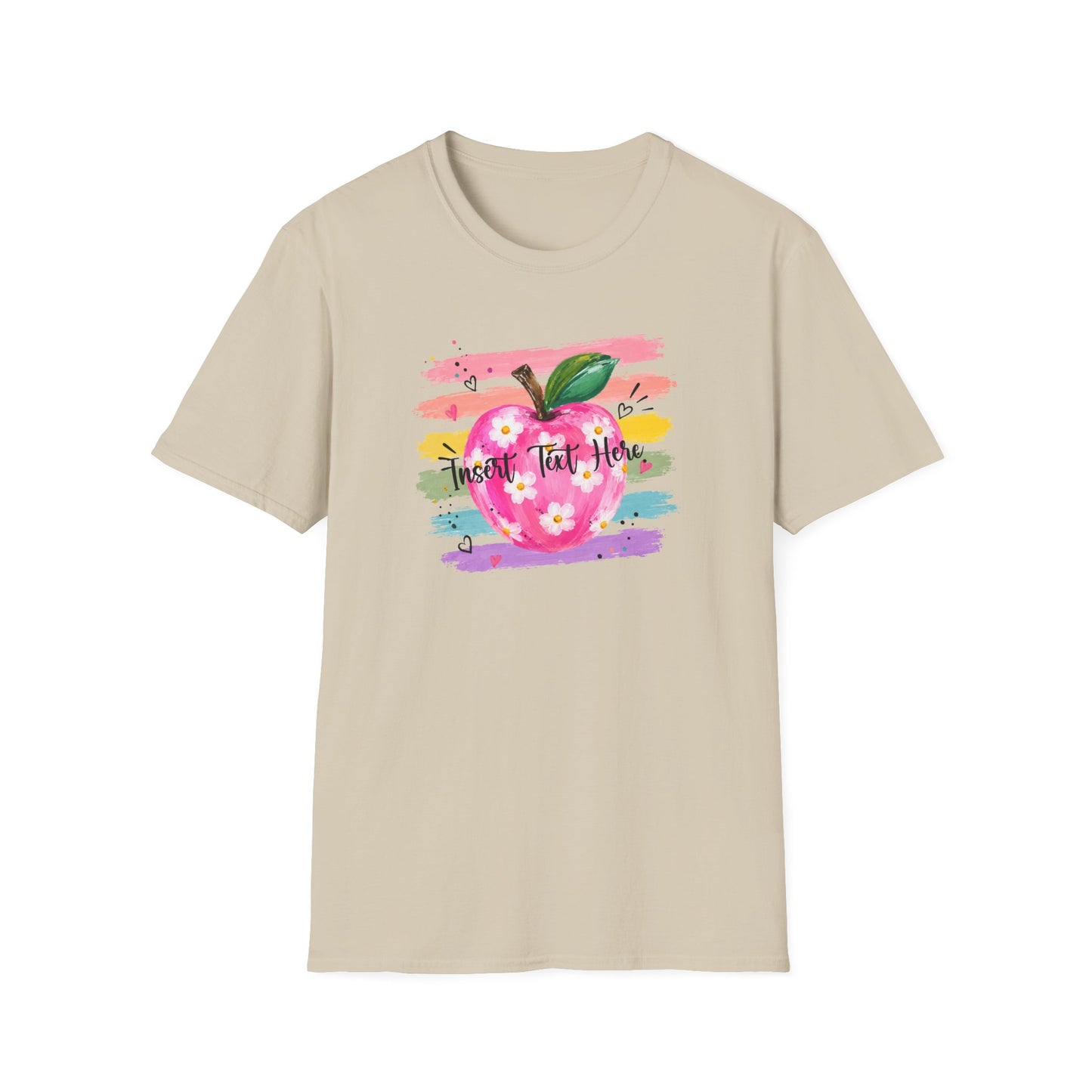 Personalized Teacher Apple Shirt | Custom Teacher Name or Grade Level Tee