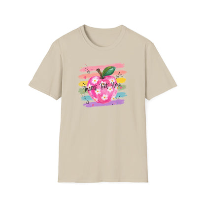Personalized Teacher Apple Shirt | Custom Teacher Name or Grade Level Tee