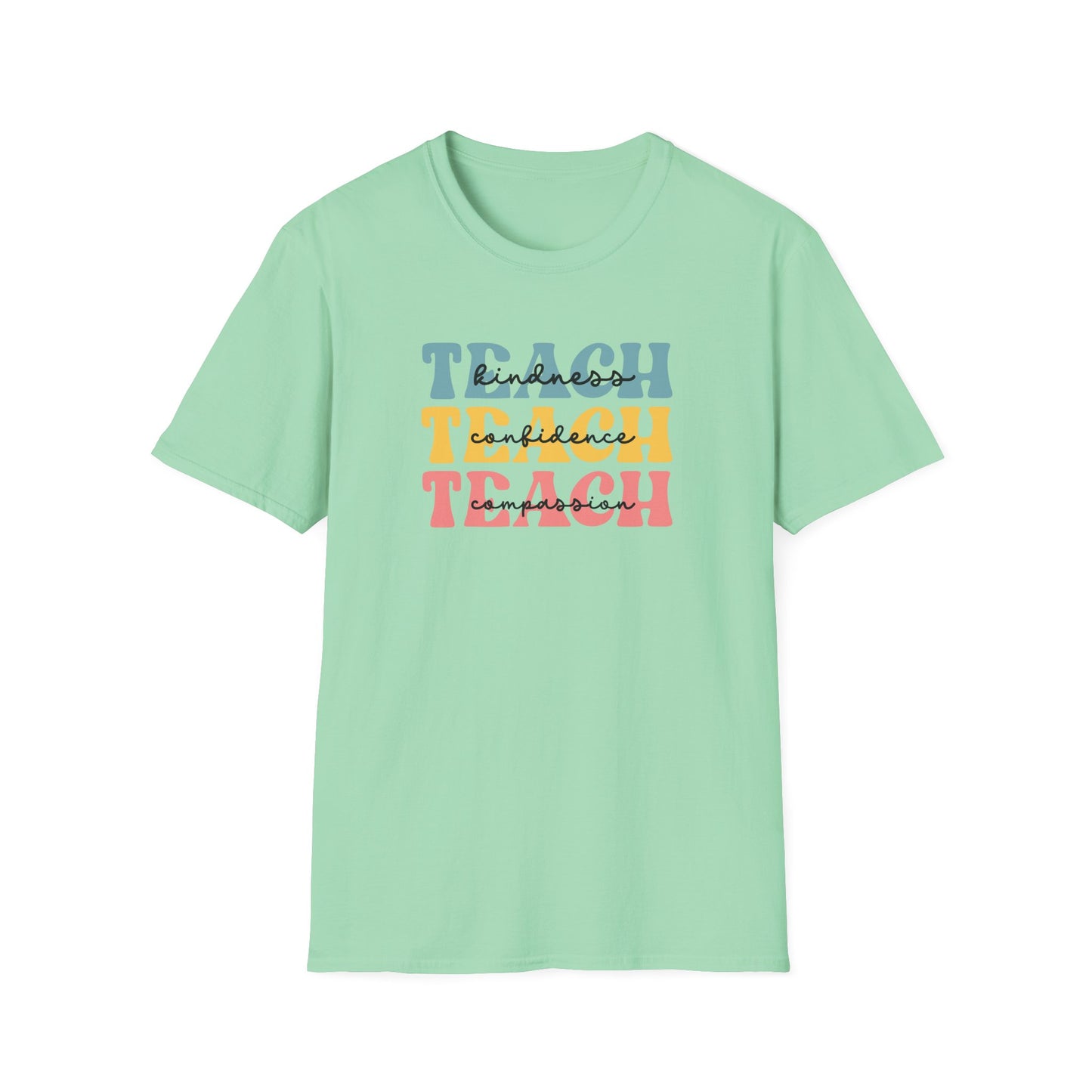 Teach Retro Stack T-Shirt — Vintage Teacher Appreciation Tee