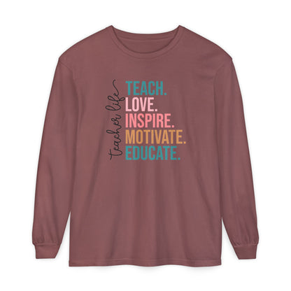 Teacher Life Long Sleeve Shirt