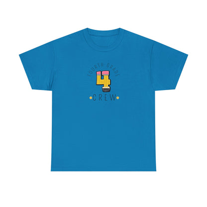Fourth Grade Crew T-Shirt - Cute Back-to-School Tee -  Teacher Team Tee -