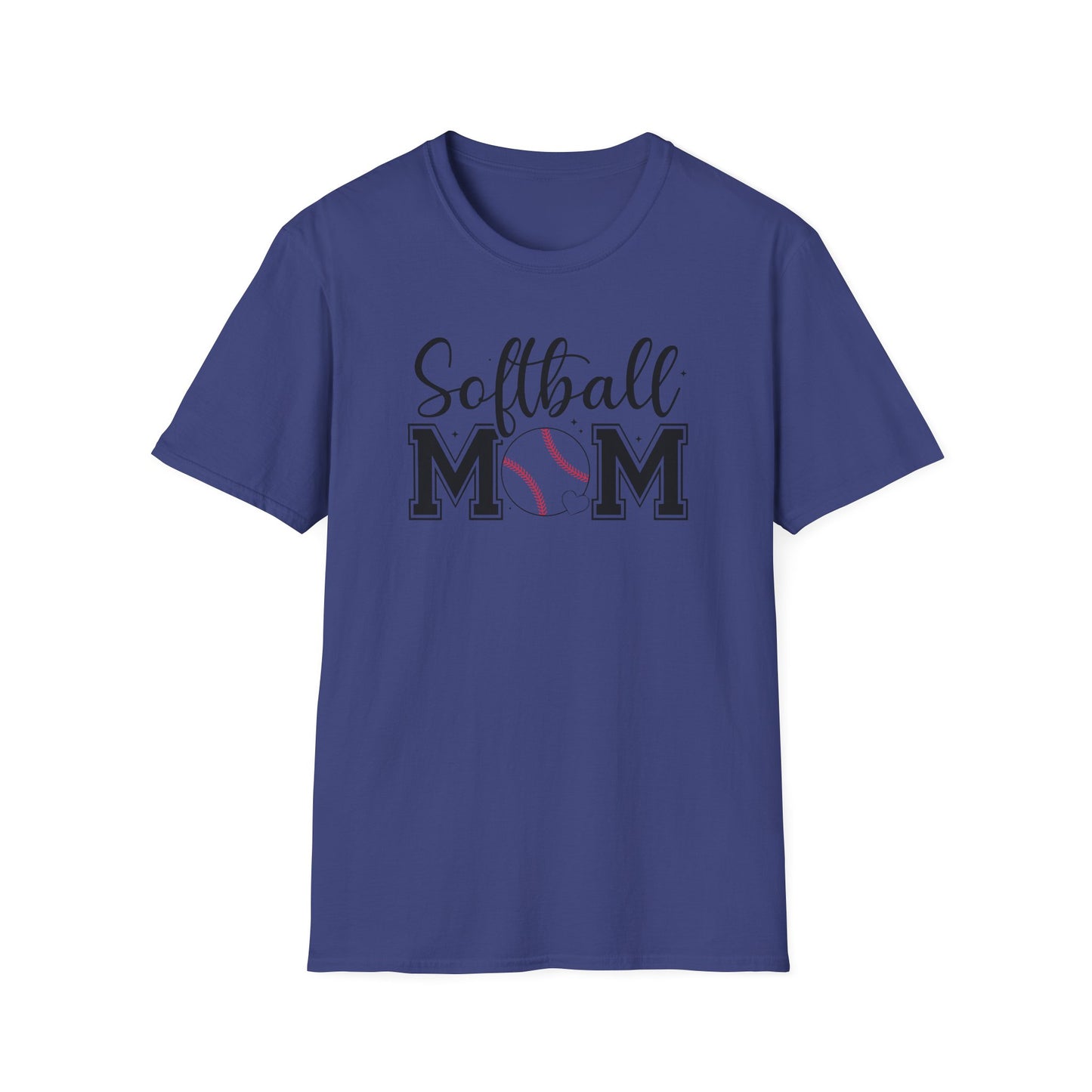 Softball Mom Front & Back Shirt – Trendy Softball Mom Graphic Tee, Double-Sided Game Day Shirt, Sports Mom Gift, Softball Season Apparel