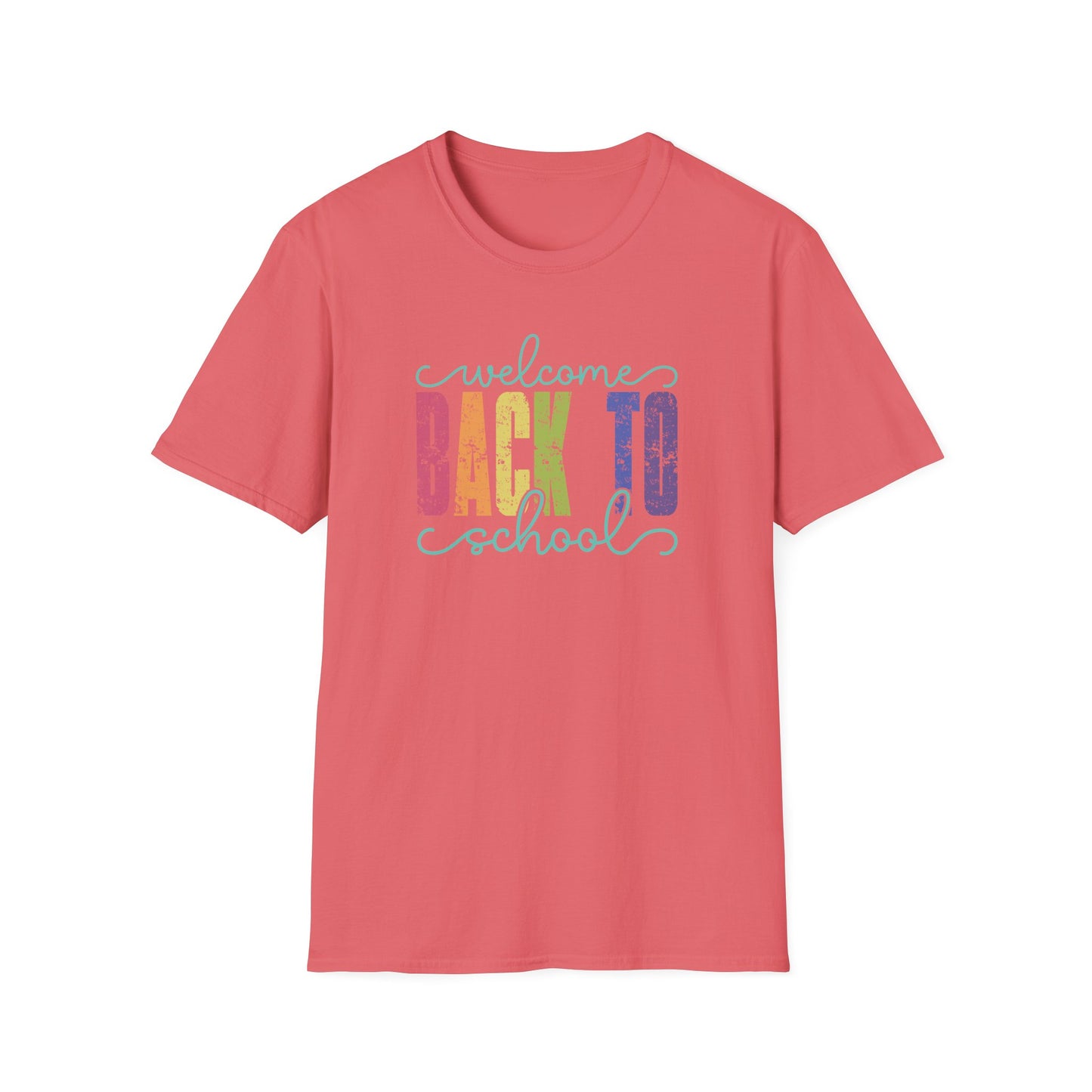Back to School T-Shirt — "Welcome Back to School" Colorful Retro Print