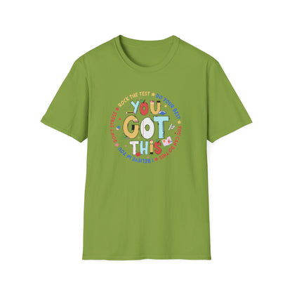 State Testing Motivation Shirt – “You Got This” Teacher & Student Test Day T-Shirt | Testing Week Encouragement Tee