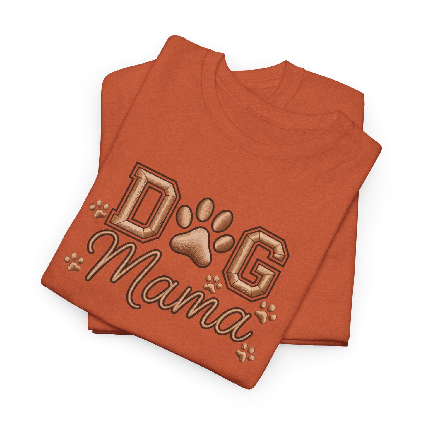 Dog Mama T‑Shirt – Paw Print Graphic Tee for Dog Lovers - Cute Dog Lover Graphic Tee
