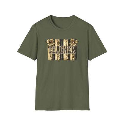 School Spirit Collection - Leopard Stripe T-Shirt