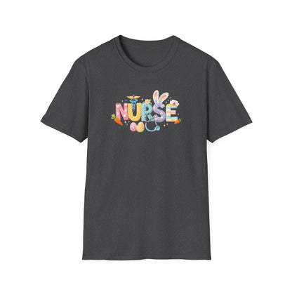 Nurse Floral Icons T-Shirt — Colorful Medical Staff Gift for Nurses