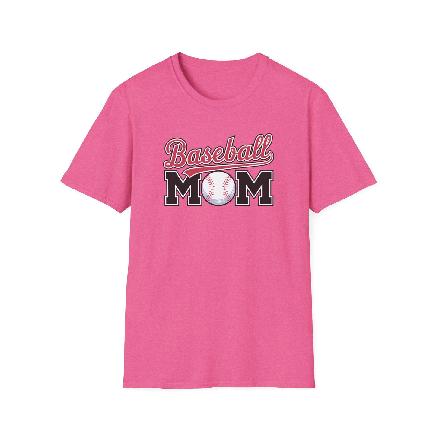Baseball Mom Script Shirt – Cute Game Day Sports Mom Tee | Classic Baseball Mama Graphic T-Shirt