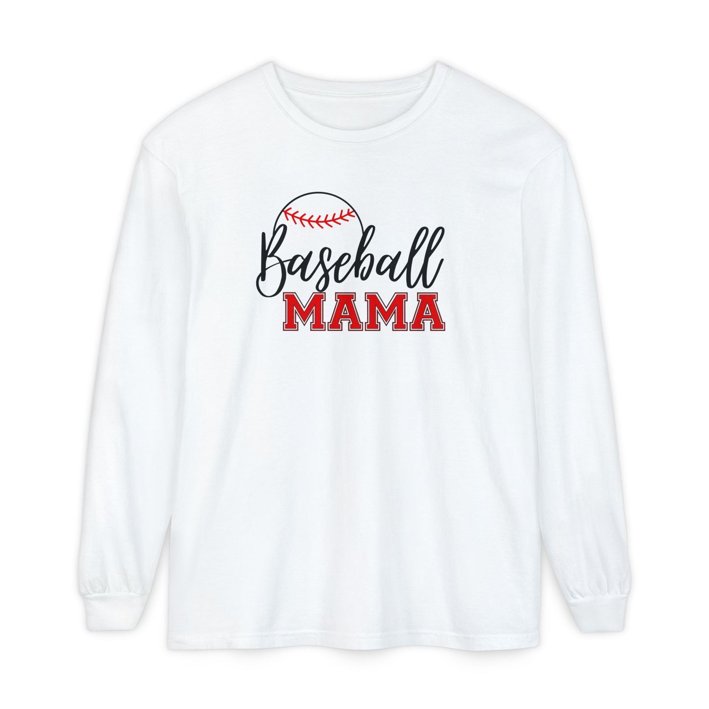 Personalized Baseball Mama Shirt – Custom Player Name & Number Back – Varsity Sports Mom Tee – Game Day Shirt