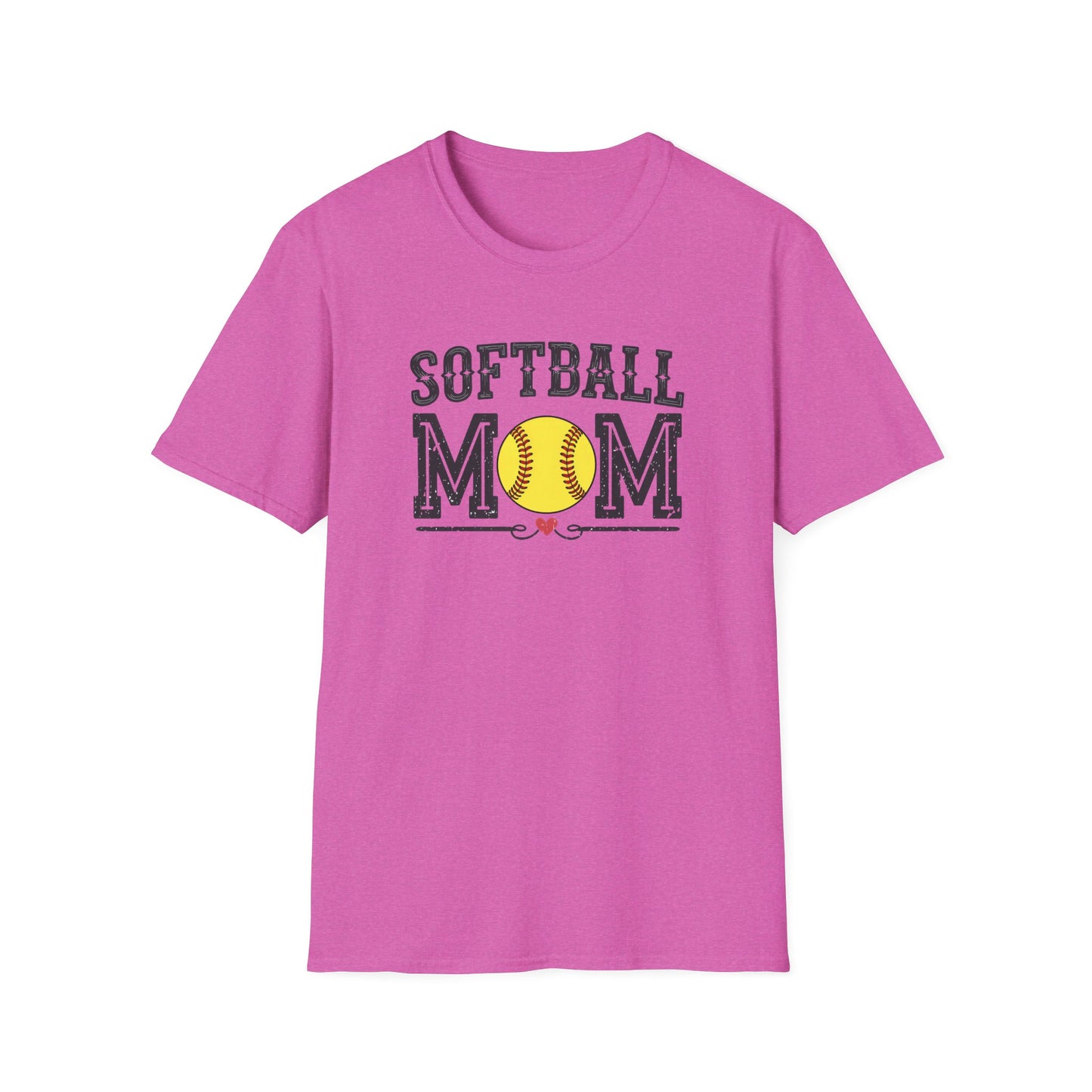 Softball Mom Shirt – Vintage Style Game Day Tee, Softball Mom Graphic T-Shirt, Sports Mom Gift, Women’s Softball Season Apparel