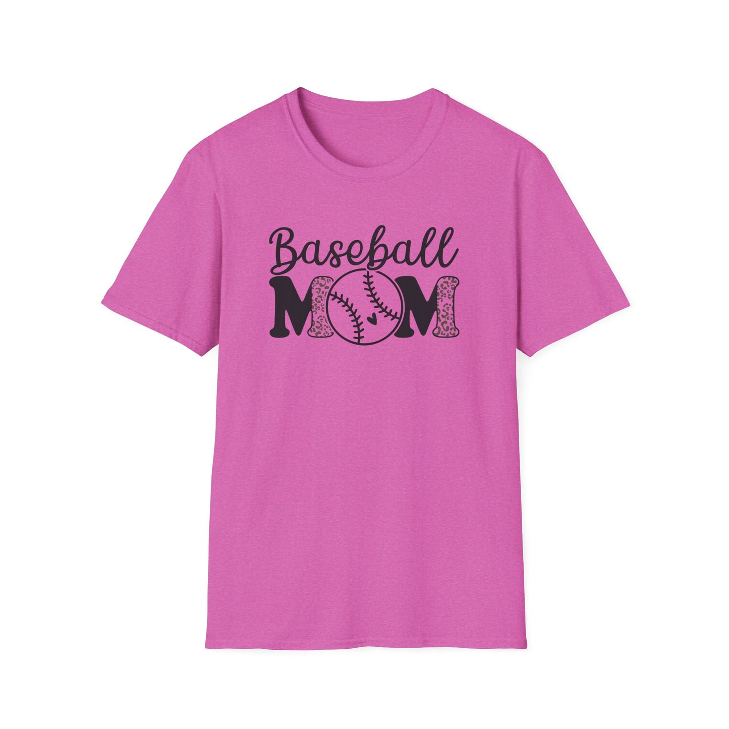 Baseball Mom Leopard Print Shirt – Cute Game Day Sports Mom Tee | Trendy Baseball Mama Graphic T-Shirt