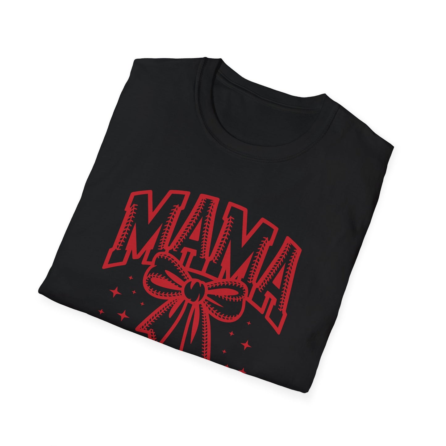 Baseball Mama Bow Shirt – Cute Game Day Sports Mom Tee | Trendy Coquette Style Baseball Mom Graphic T-Shirt