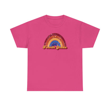 Fourth Grade Retro Rainbow Shirt - Team Pick
