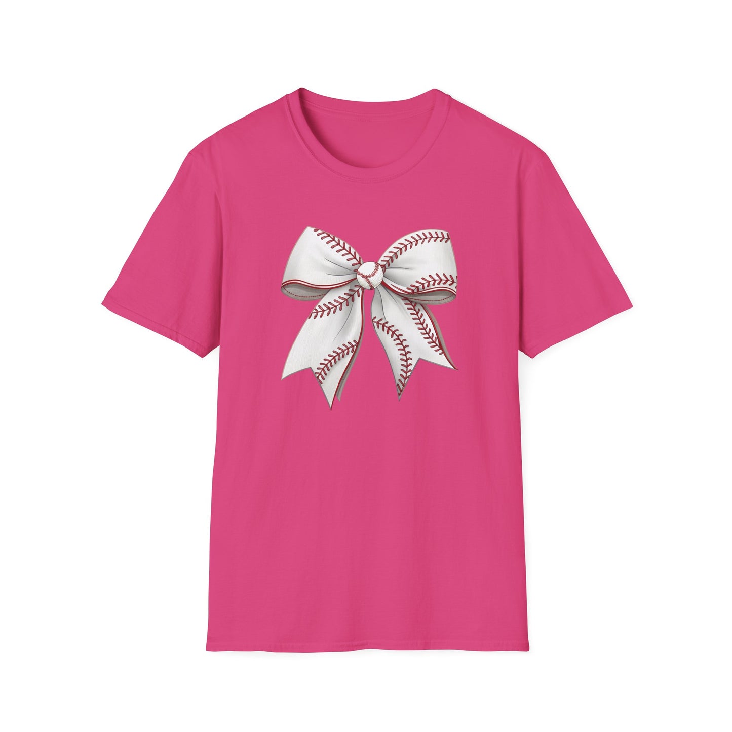 Baseball Bow Shirt – Cute Baseball Graphic Tee for Women | Softball Bow Game Day Shirt | Sports Mom Trendy T-Shirt