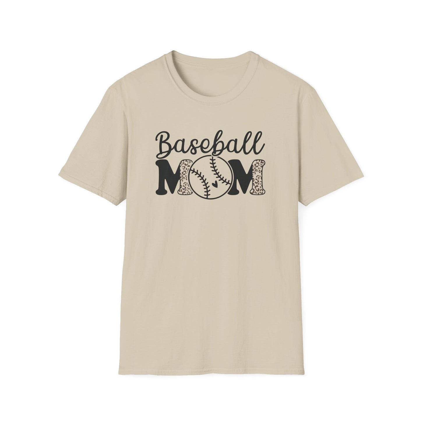 Baseball Mom Leopard Print Shirt – Cute Game Day Sports Mom Tee | Trendy Baseball Mama Graphic T-Shirt