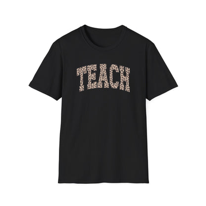 Leopard TEACH – Cute Teacher T-Shirt for Women