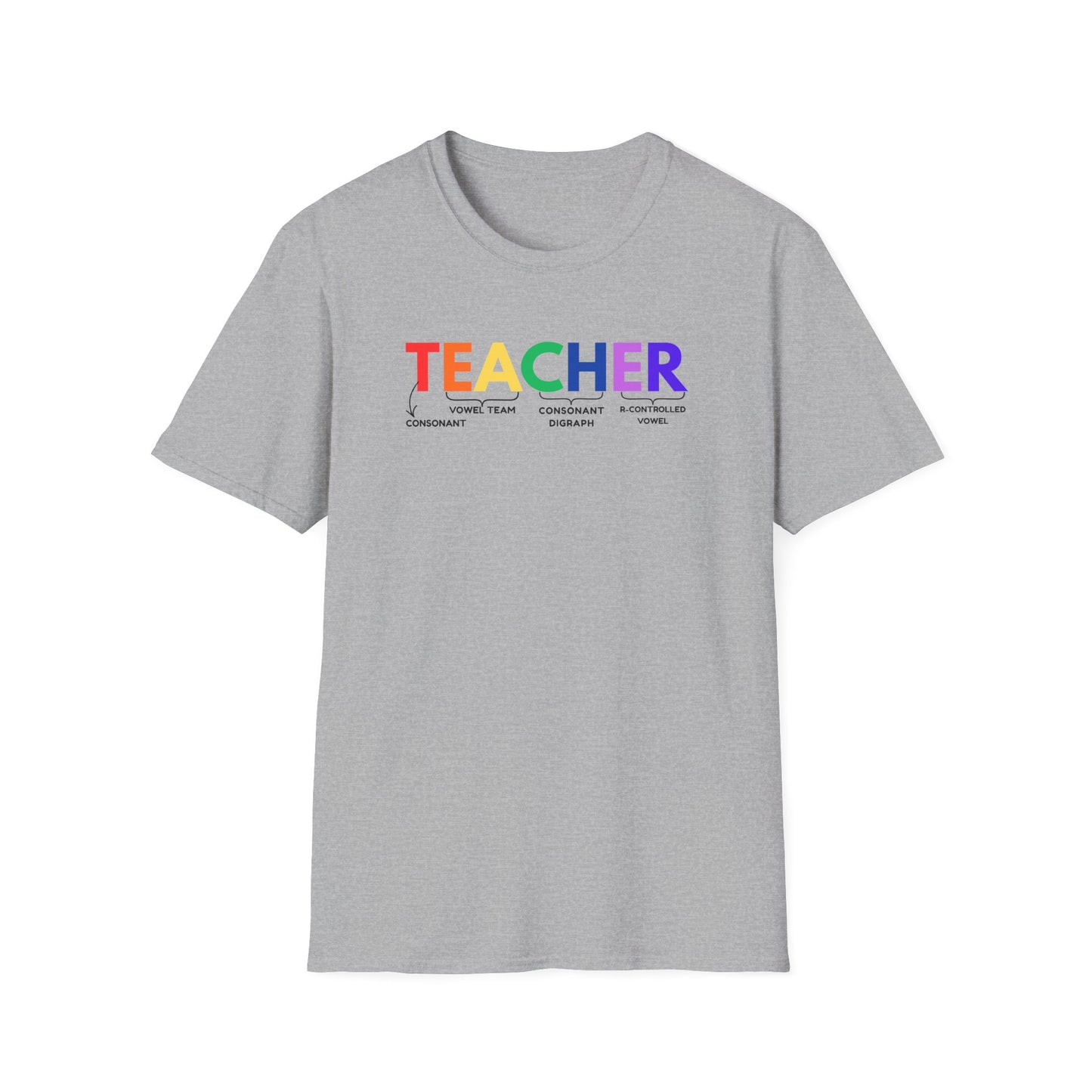 "TEACHER" Phonics Word Segmentation Shirt – Spelling Rules Edition