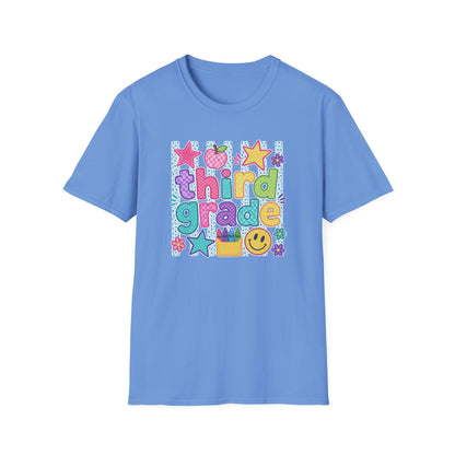 Third Grade Kids' T-Shirt — Colorful Back-to-School Cute School Spirit Tee