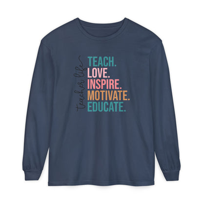 Teacher Life Long Sleeve Shirt