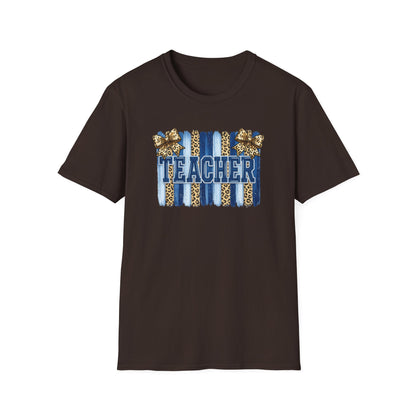 School Spirit Collection - Leopard Stripe T-Shirt