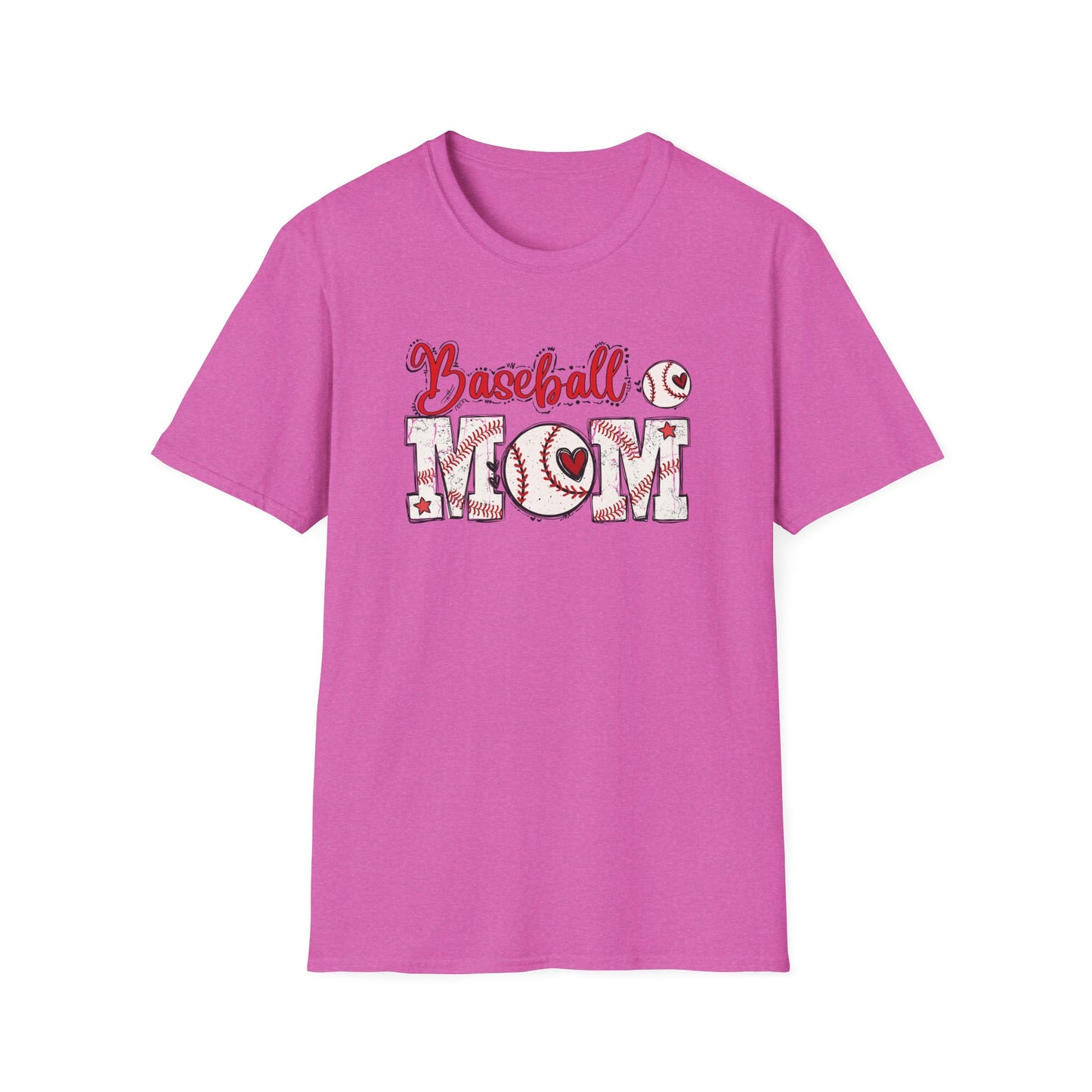 Baseball Mom Heart Shirt – Cute Game Day Sports Mom Tee | Trendy Baseball Mama Graphic T-Shirt