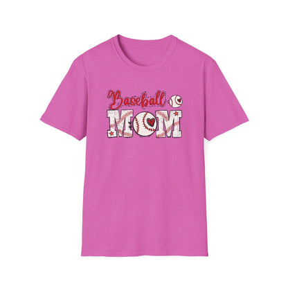 Baseball Mom Heart Shirt – Cute Game Day Sports Mom Tee | Trendy Baseball Mama Graphic T-Shirt