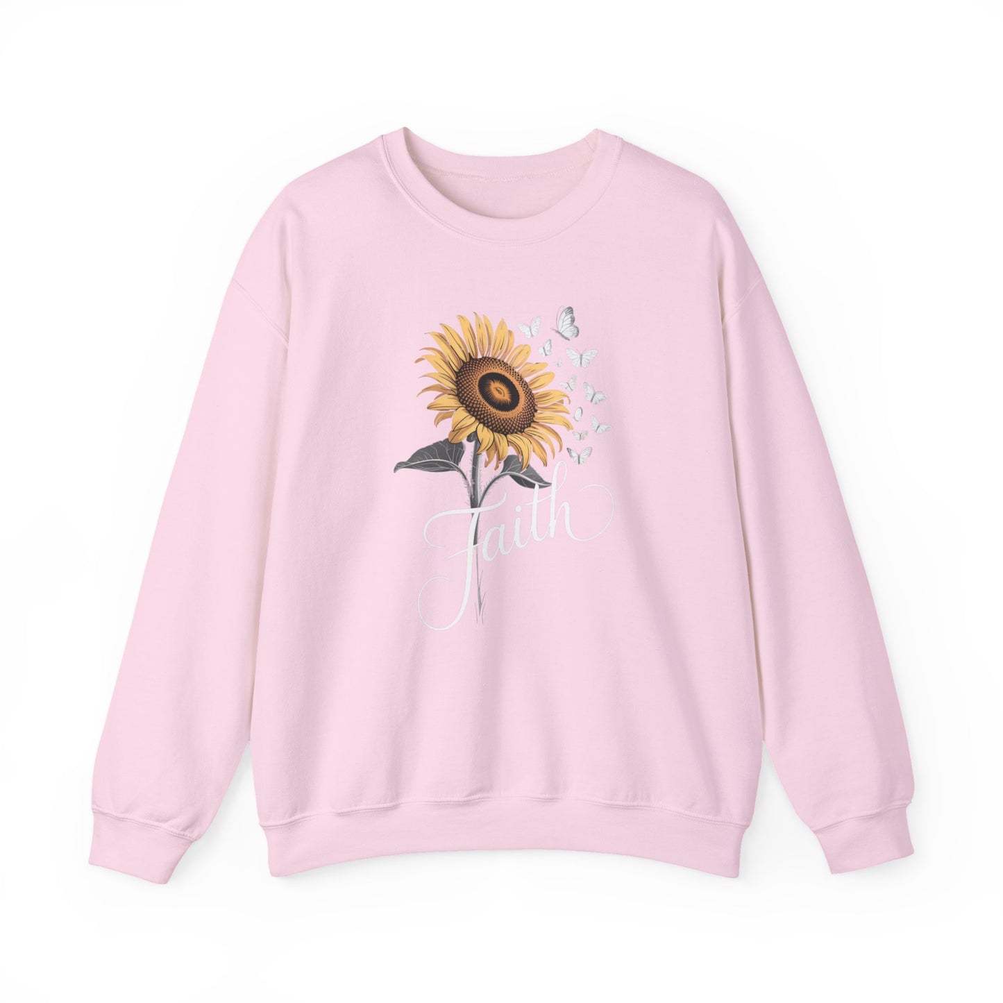 Sunflower Bloom Crewneck Sweatshirt — Vintage Sunflower Graphic