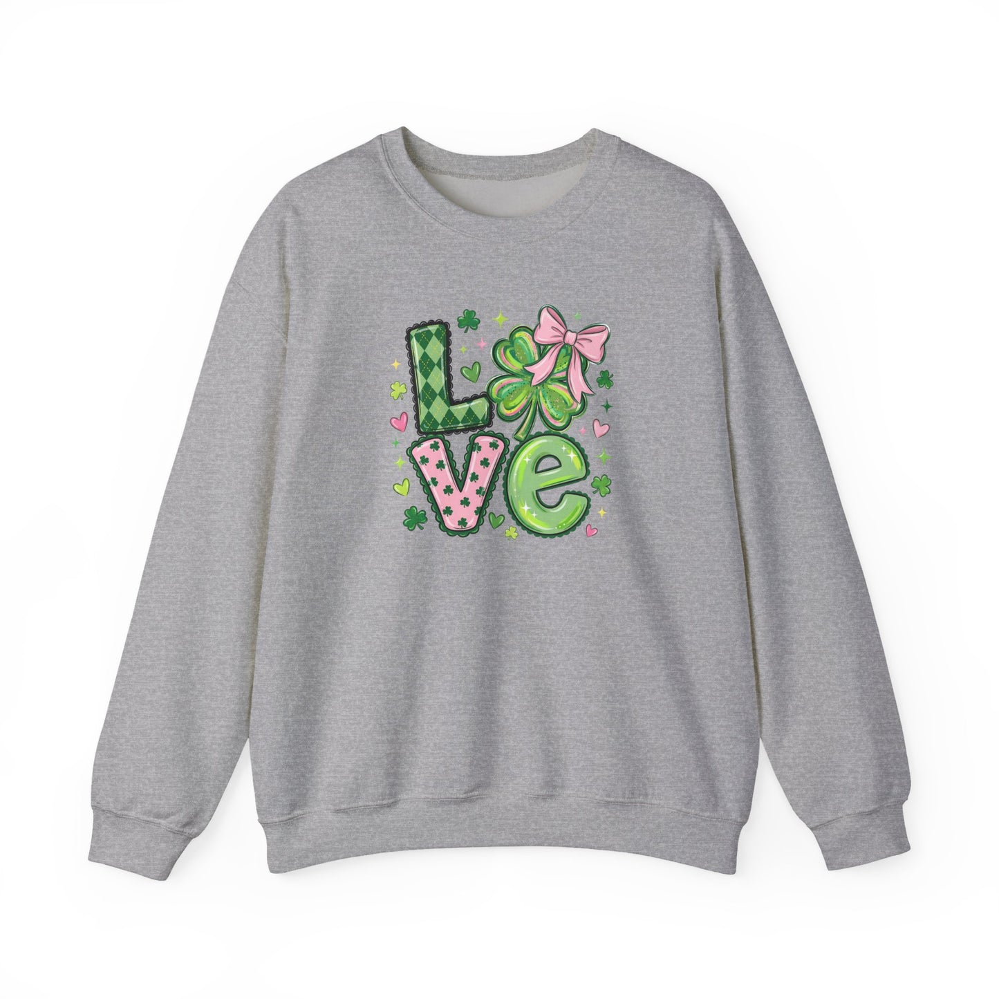 Love & Lucky Shamrock Sweatshirt – St. Patrick’s Day Cute Clover Pullover
