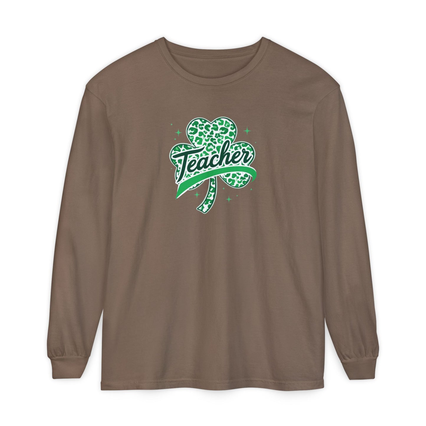 Teacher Shamrock Long Sleeve Tee