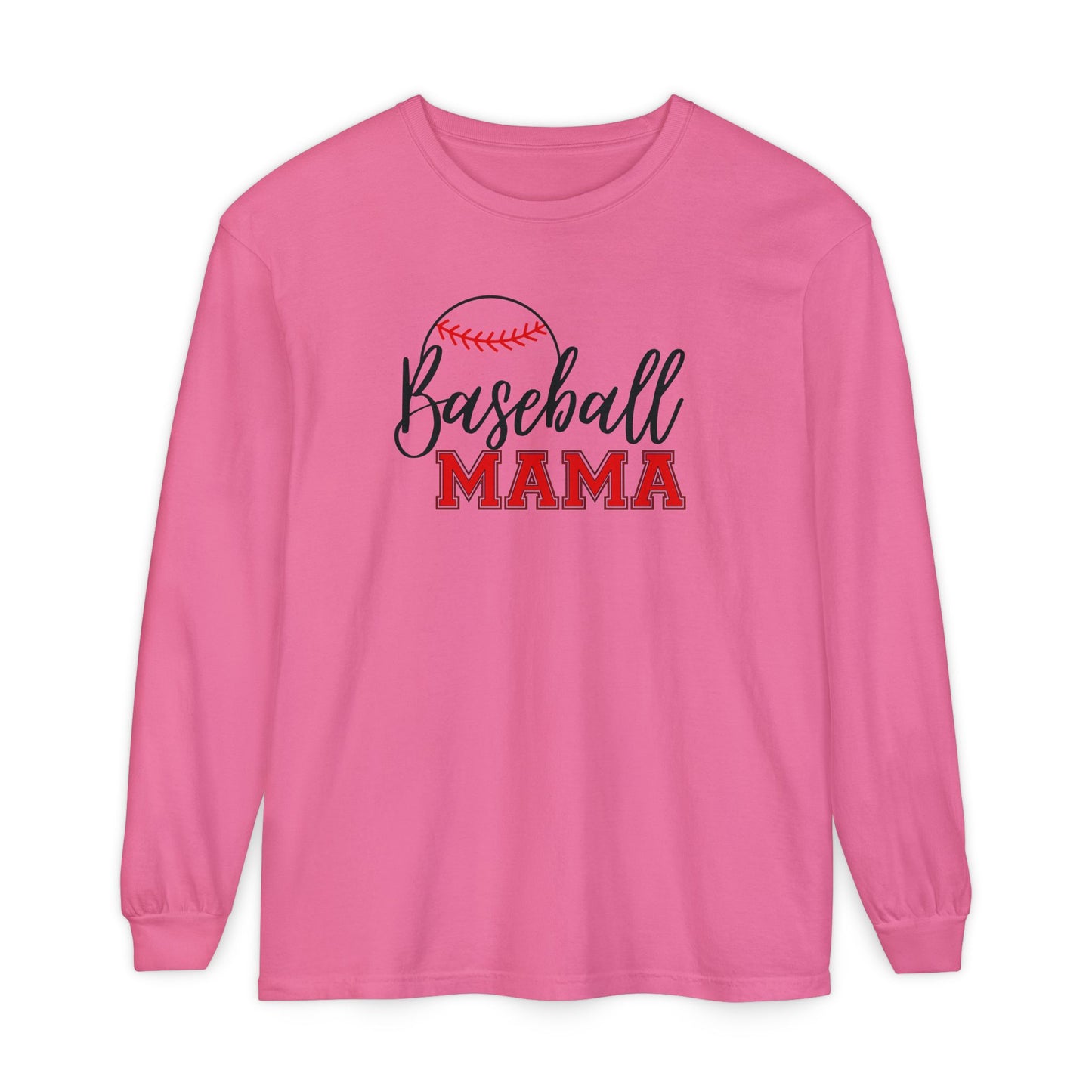 Personalized Baseball Mama Shirt – Custom Player Name & Number Back – Varsity Sports Mom Tee – Game Day Shirt