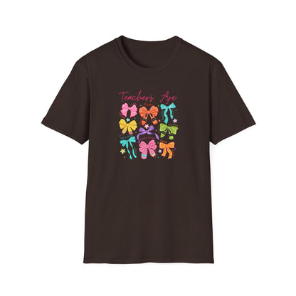 Teacher Life T-Shirt – Colorful Hair Bow Teacher Mom Gift