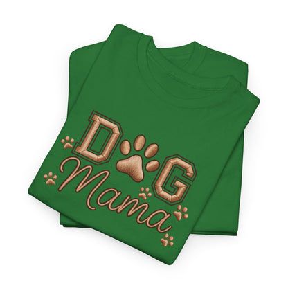 Dog Mama T‑Shirt – Paw Print Graphic Tee for Dog Lovers - Cute Dog Lover Graphic Tee